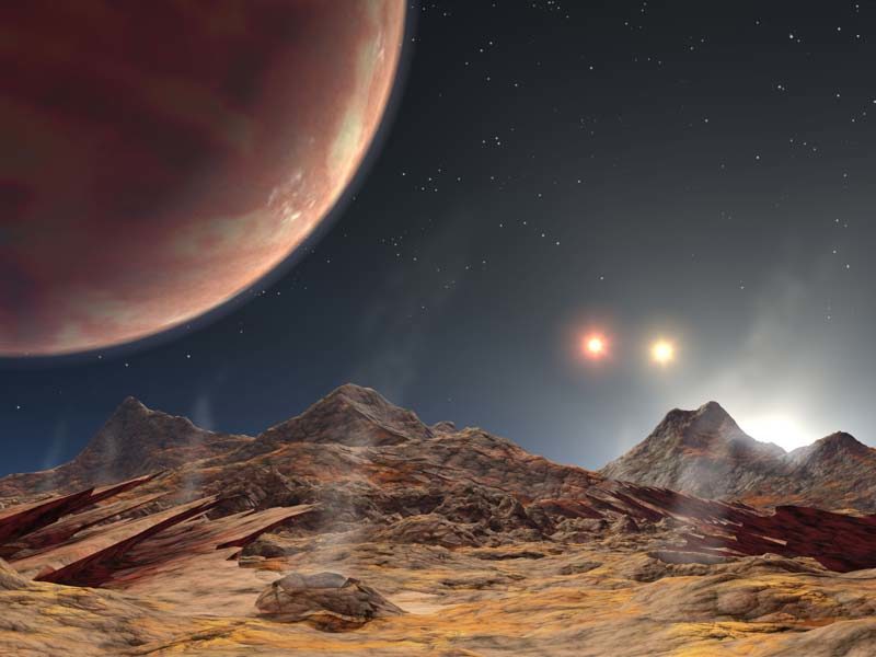 複数の太陽がある惑星が発見される
