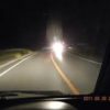 車のライトのハイビームと下向き走行のロービームで視野の違いの検証