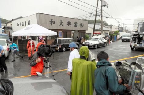 和歌山市塩屋ある土木建設会社の和大興業で発砲事件