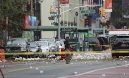 ニューヨーク市のマンハッタンで連続爆弾テロ事件