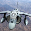 米国のハリヤー戦闘攻撃機が原因不明の墜落