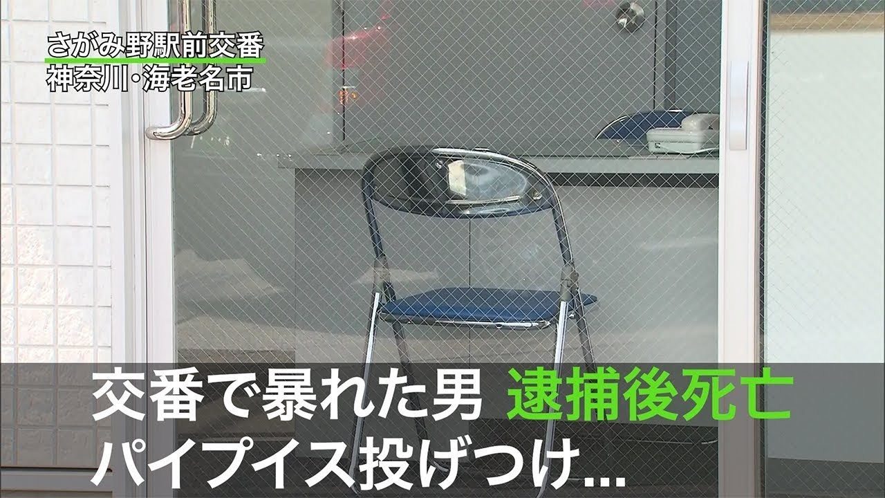 神奈川県海老名市の駅前交番で取り押さえた外国人男性が死亡