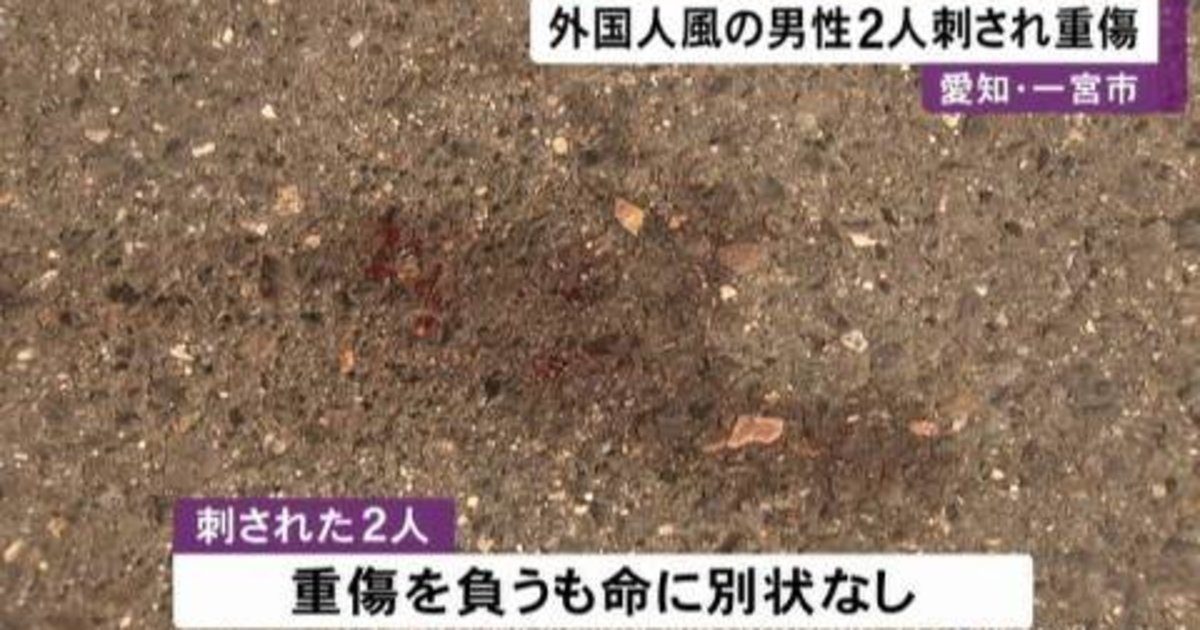 愛知県一宮市の路上でイラン人の男3人が争い凶器で刺殺