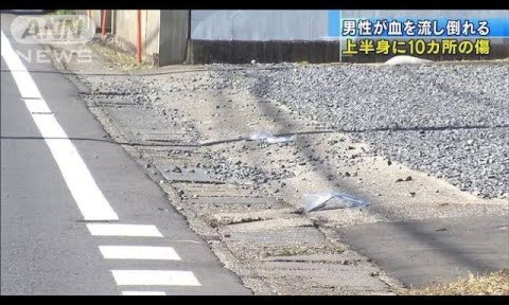 茨城県土浦市の路上に男性が複数の刺し傷を負って重傷