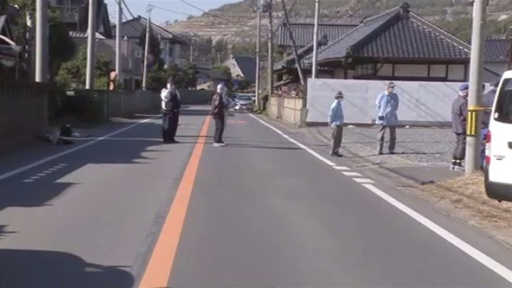 茨城県土浦市の路上で男性が血を流して重傷