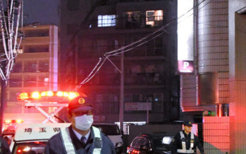 埼玉県川越市にあるホテルの客室内で同伴してきた女性が死亡1