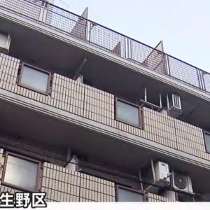 大阪市生野区にあるマンション室内で男が女性をハサミで刺して殺害