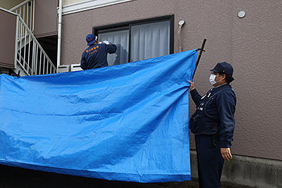 富山市赤田の側溝で男性が死亡している遺体