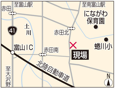 富山市赤田の側溝に殺害され入れられたベトナム国籍の実習生