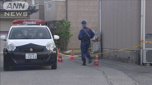 富山市赤田の側溝で男性が死亡している遺体