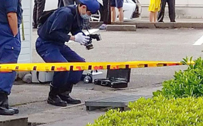富山市赤田の側溝で男性が死亡している遺体