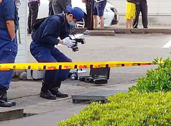 富山市赤田の側溝で男性が死亡している遺体
