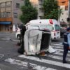 京都市左京区川端通りの交差点で逃走車両が多重事故