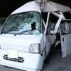 岡山市中区藤崎にある県道で自損事故を起こして同乗者を死亡させ逃走
