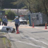 静岡県熱海市にある県道でキャンピングカーが横転する死亡事故