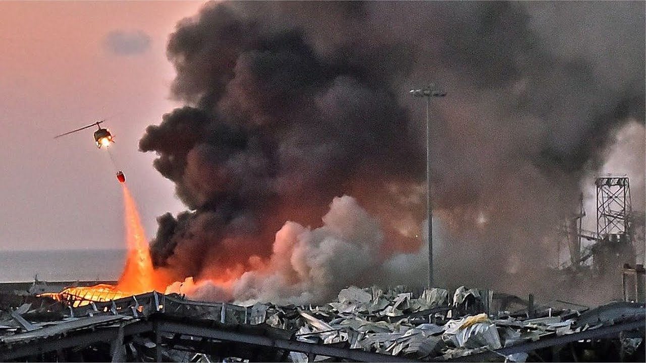 レバノンの首都ベイルートで大規模な爆発事故