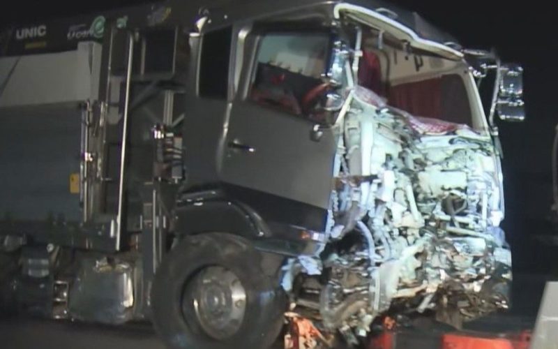 大型トラックの運転手が酒を飲み4人の死傷事故を起こして死んだふり？