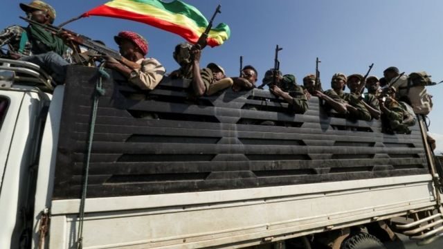 エチオピアで政府軍と地元政党との間で衝突
