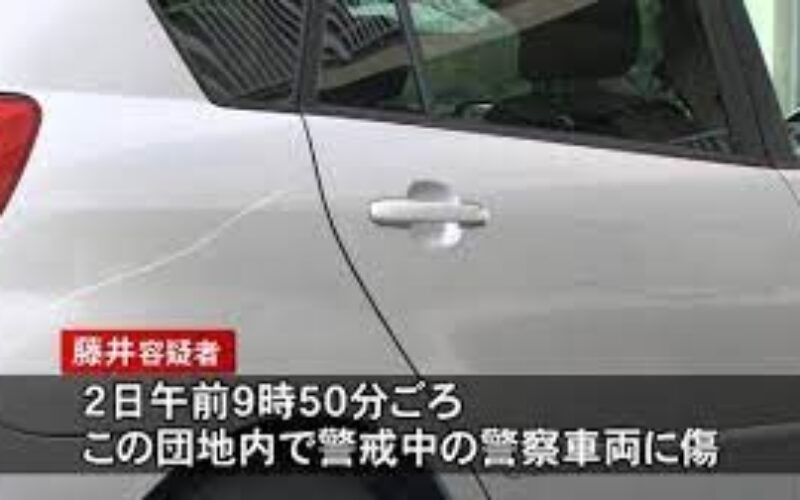 愛媛県の市営団地で複数の車に傷をつけていた男が警察車両に傷をつけ逮捕