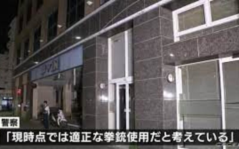 名古屋市西区の駐車場で刃物を持った男が警官の制止を無視して発砲され死亡
