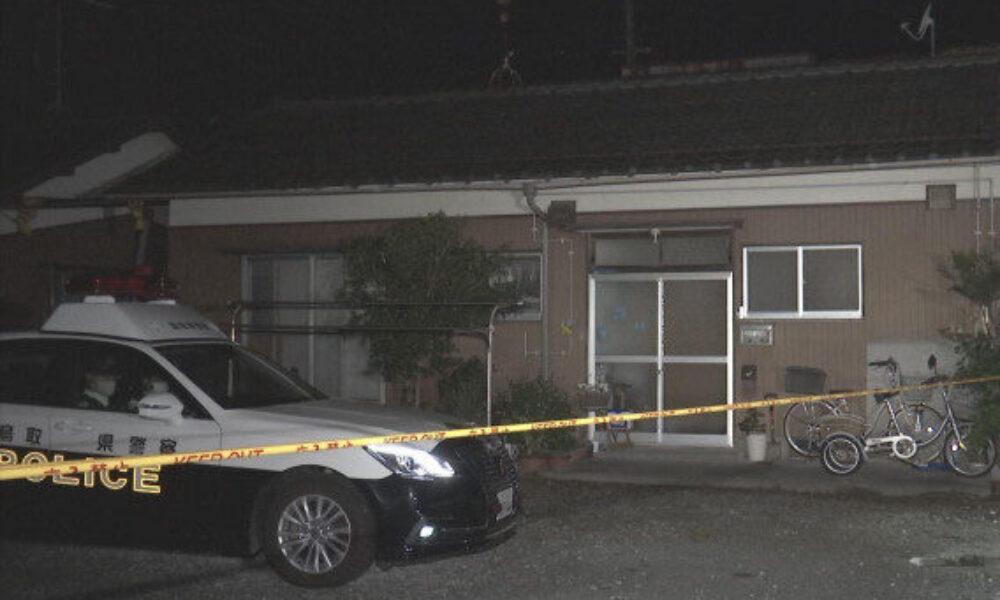 鳥取県米子市で内縁の妻が夫の背中を刃物で刺して殺害