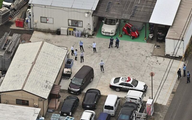 愛知県豊田市の自動車修理工場で男性が頭から血を流し死亡
