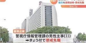 警視庁情報管理課主事がサーバーから捜査情報を持ち出した職務違反