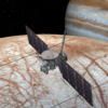 木星の第2衛星として発見されているエウロバに水の滞留を示す液体の発見
