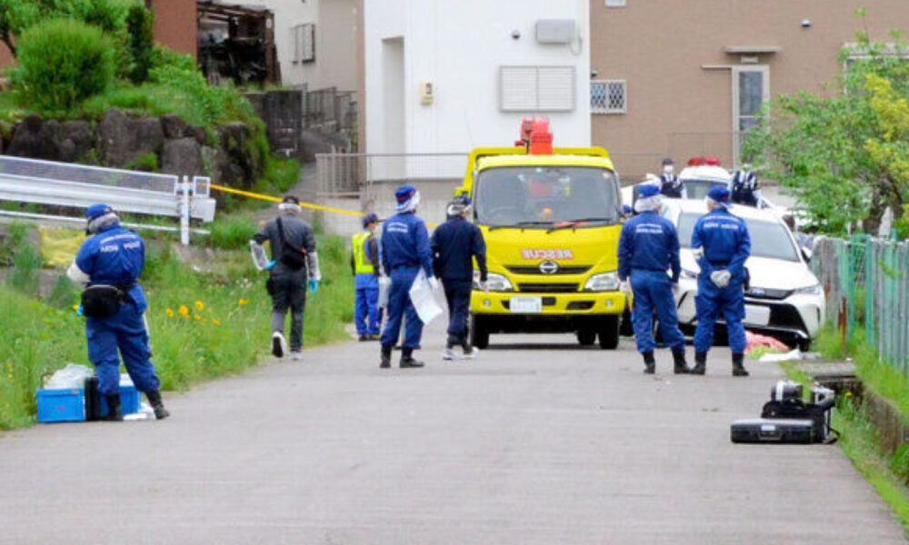 愛知県知立市にある公園の道路脇に設置されている側溝に殺害された男性の遺体