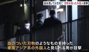 伊勢崎市のアパートに押し入ってきた男に外国籍の女性が刺されて死亡