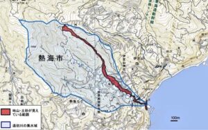 静岡県熱海市で起きた土石流の調査で土壌から見つけ出されたセシウム