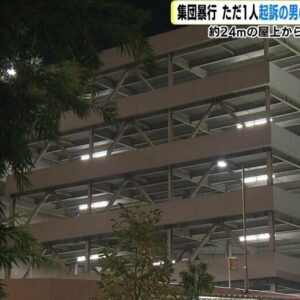広島県にある商業施設の立体駐車場で集団暴行を加え転落させるように仕向けた裁判